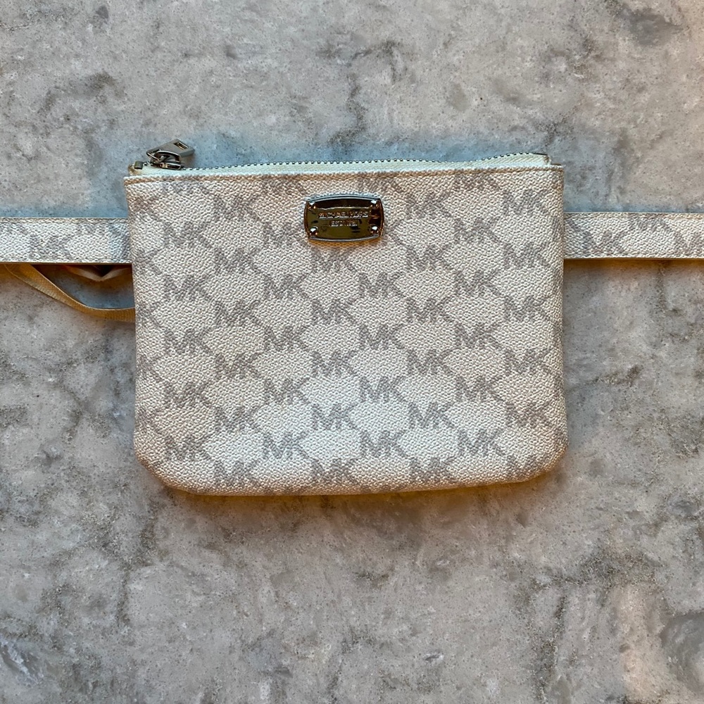 Michael Kors White Logo Fanny Pack